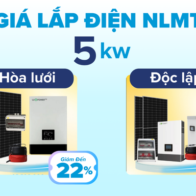 Giá lắp đặt điện năng lượng mặt trời 5kw