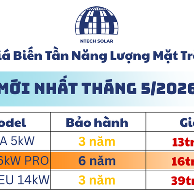 Giá Biến Tần Năng Lượng Mặt Trời Mới Nhất Tháng 5/2026