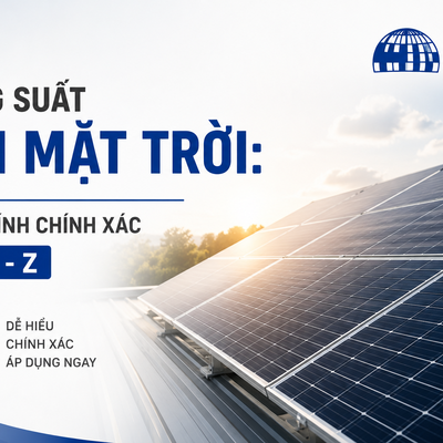 Công suất pin mặt trời: Cách tính chính xác từ A - Z