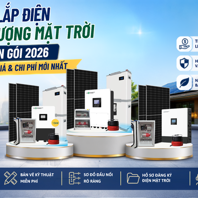 Lắp Điện Năng Lượng Mặt Trời Trọn Gói 2026: Báo Giá Mới Nhất
