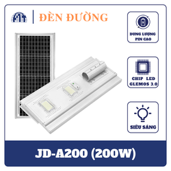 JD-A200 Đèn đường LED năng lượng mặt trời liền thể Công suất 200W