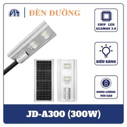 JD-A300 Đèn đường năng lượng mặt trời liền thể 300W