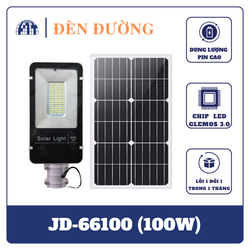 JD-66100 Đèn đường LED năng lượng mặt trời Công suất 100W