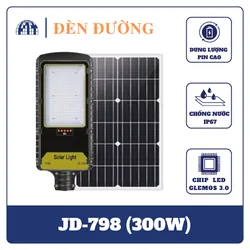 JD-798 Đèn đường LED năng lượng mặt trời Jindian Công suất 300W