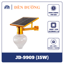 JD-9909 Đèn sân vườn năng lượng mặt trời Jindian Công suất 15W