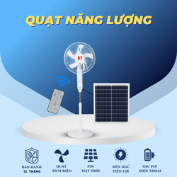 Quạt Đứng Tích Điện Năng Lượng Mặt Trời Jindian JD198F