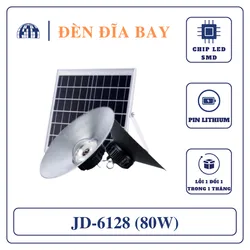 Đèn UFO năng lượng mặt trời JD-6128 Treo trong nhà 80W