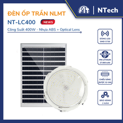 Đèn trần năng lượng mặt trời NT-LC400 - Solar Celling Light