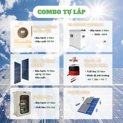 Combo năng lượng mặt trời 6kw - OFFGRID & Hybrid