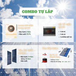 Combo Năng Lượng Mặt Trời 3KW Có Lưu Trữ