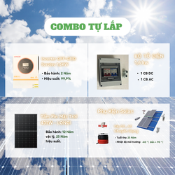 Combo Năng Lượng Mặt Trời 1KW Độc Lập - Không Lưu Trữ