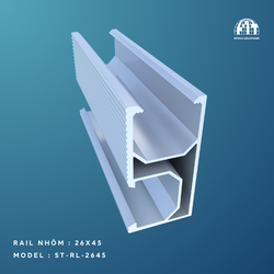 Thanh rail nhôm 26x45