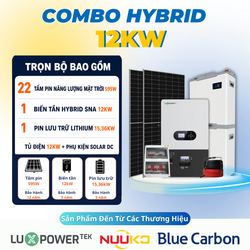 Combo năng lượng mặt trời 12kw - Lưu trữ 15kWh