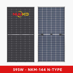 TẤM PIN 2 MẶT KÍNH NUUKO 595W - NKM595N-144BDM10