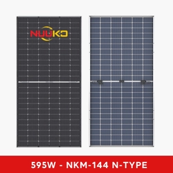 TẤM PIN 2 MẶT KÍNH NUUKO 595W - NKM595N-144BDM10
