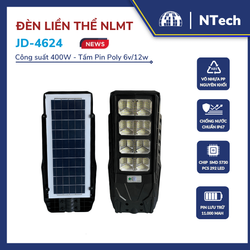 Đèn năng lượng mặt trời liền thể 400W JD-4624