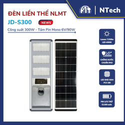 Đèn đường led năng lượng mặt trời liền thể JD-S300