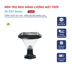 Đèn cổng hàng rào năng lượng mặt trời JD-X27