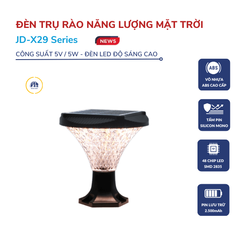 Đèn trụ hàng rào năng lượng mặt trời JD-X29