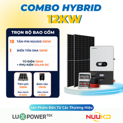 Combo điện năng lượng mặt trời LuxPower Hybrid 12kW – Không lưu trữ