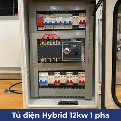 Tủ điện năng lượng mặt trời Hybrid 12kw 1 pha