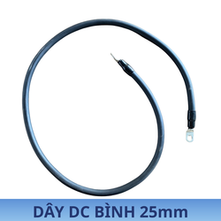 Dây bình DC 25mm ( Đen bấm cos sẵn)