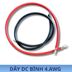 Dây bình DC 4. AWG ( Đen/ Đỏ bấm cos sẵn)