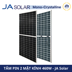 Tấm Pin Năng Lượng Mặt Trời JA Solar 460W JAM72D20 – Mono PERC, 2 Mặt Kính