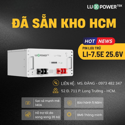 Pin Lithium LuxPower 25.6V 300Ah (Model Li-7.5e)