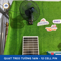 Quạt năng lượng mặt trời treo tường 16IN