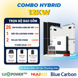 Combo điện năng lượng mặt trời HYBRID 12kW