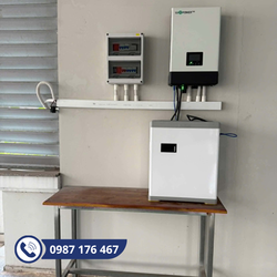 Hệ thống điện mặt trời Hybrid 5kW – Lưu trữ 5,12kWh lắp đặt trọn gói