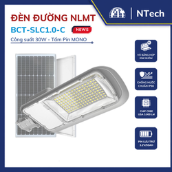 BCT-SLC1.0-C - Đèn đường năng lượng Blue Carbon 30W