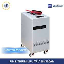 Pin Lưu Trữ Điện Mặt Trời Blue Carbon 48V 300Ah - 15,36 kWh